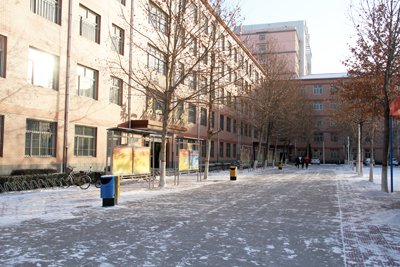 院领导带领全院教职工清扫校园积雪