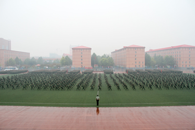 2012级新生军训结营式暨开学典礼顺利举行