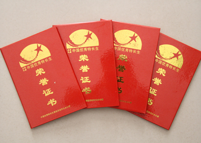邢立博等三名同学在全国特长生比赛中获奖