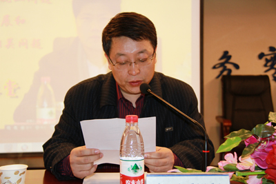 成才讲堂——董事长周虎震先生为学院师生做报告