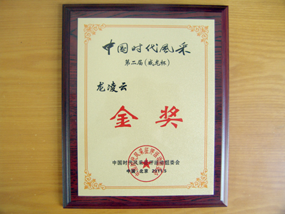 我院学生龙凌云荣获第二届中国时代风采征评活动金奖