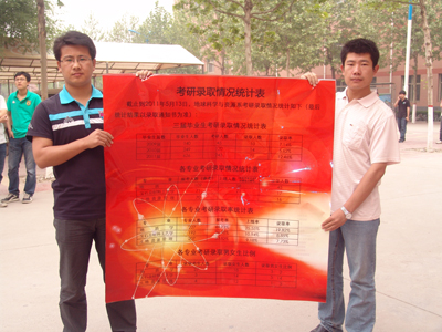 2011年我院地科系考研成绩喜人