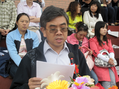 我院10级新生军训结营式暨开学典礼隆重举行
