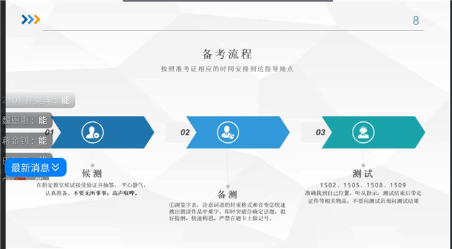 我校成功举办首次国家普通话水平测试