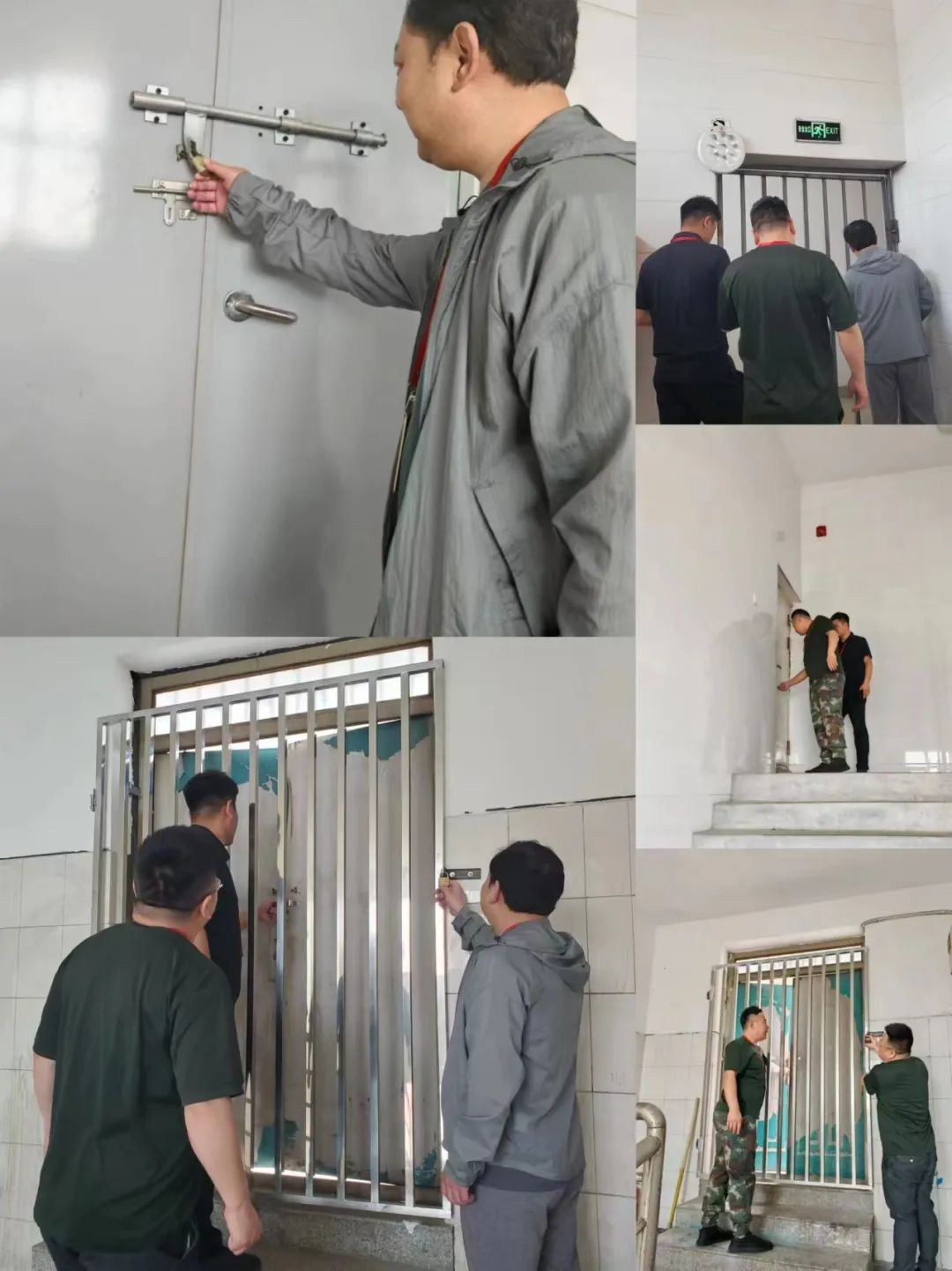学工处组织开展学生宿舍楼 天台安全防护专项检查