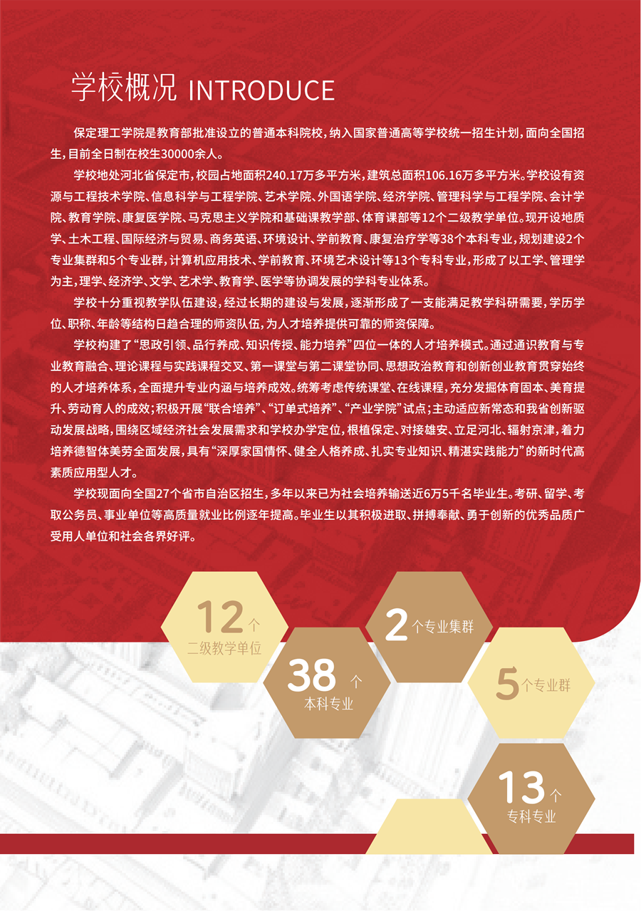 保定理工学院2025年高职单招招生简章