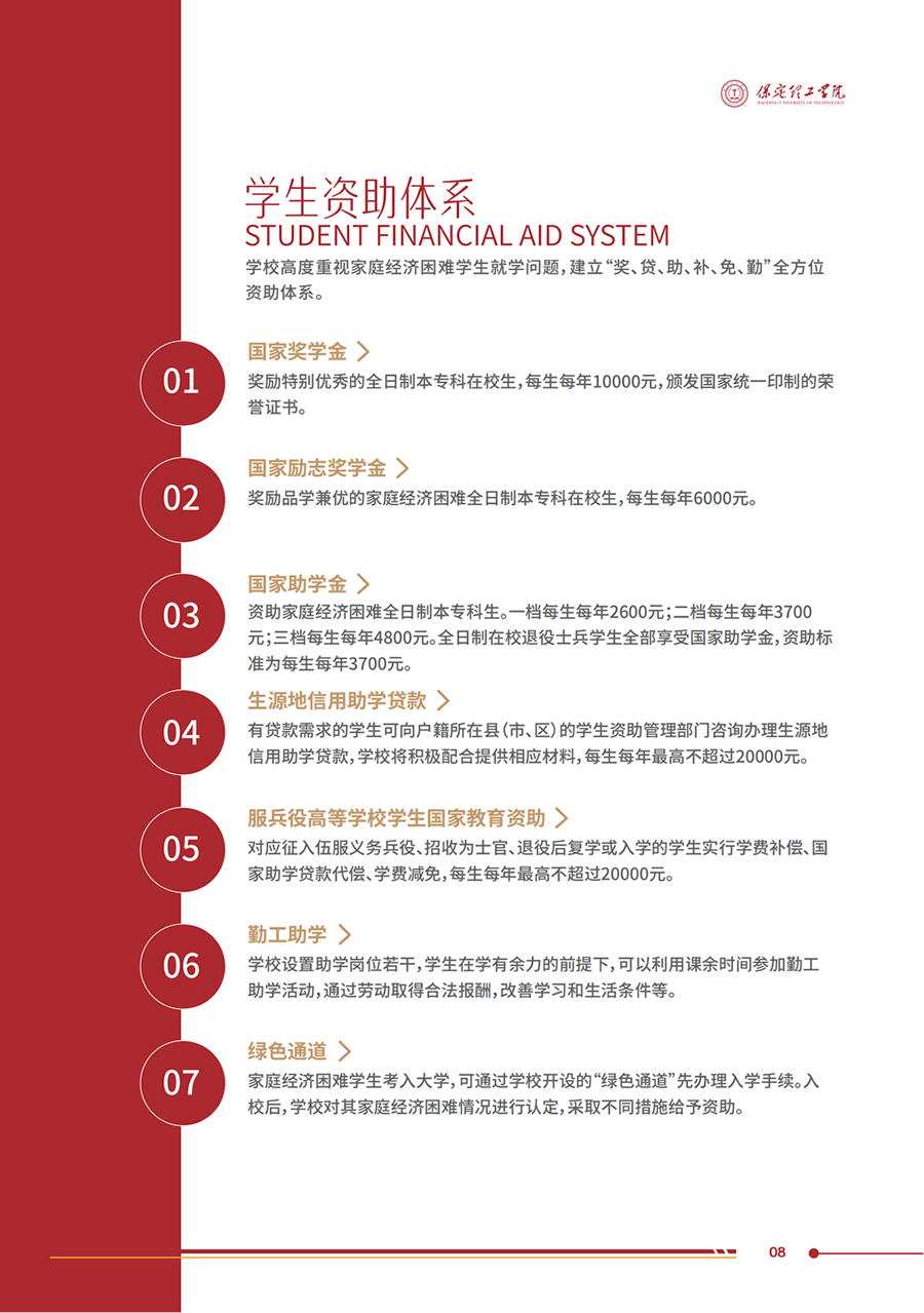 保定理工学院2025年高职单招招生简章