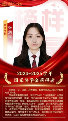 榜样引领┃国家奖学金获得者风采展示   （第三期）