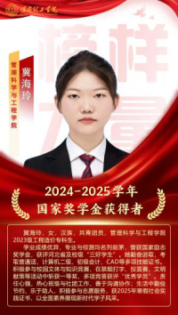 榜样引领┃国家奖学金获得者风采展示   （第八期）