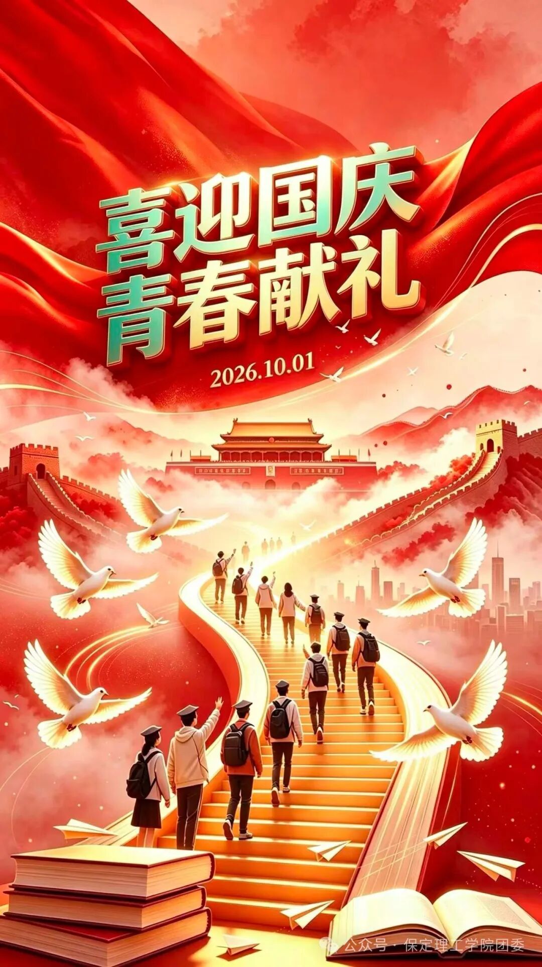 薪火赓续华诞，青年执笔抒怀：保定理工学院国庆主题作品展示
