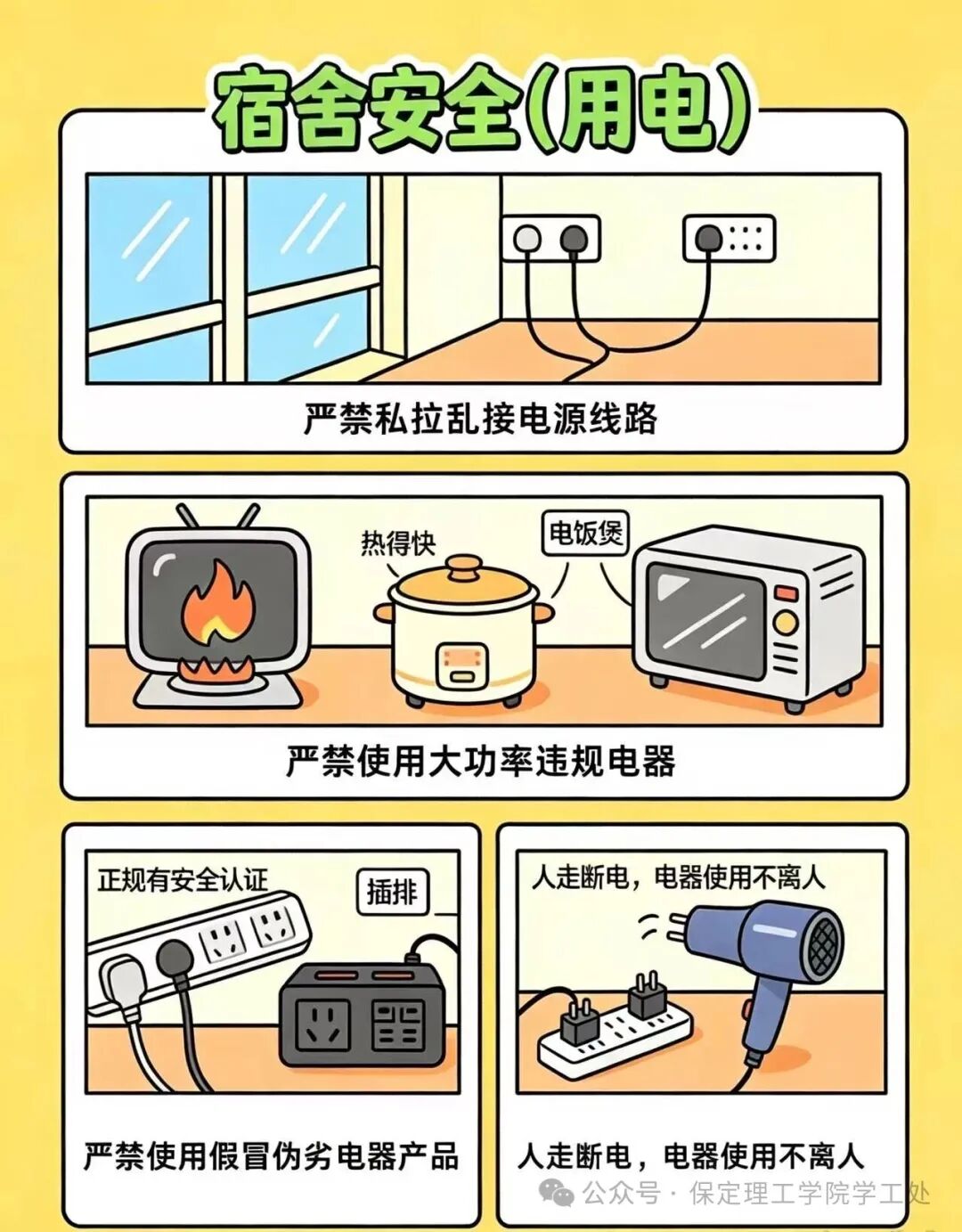 绷紧宿舍安全弦,守护寝室平安家