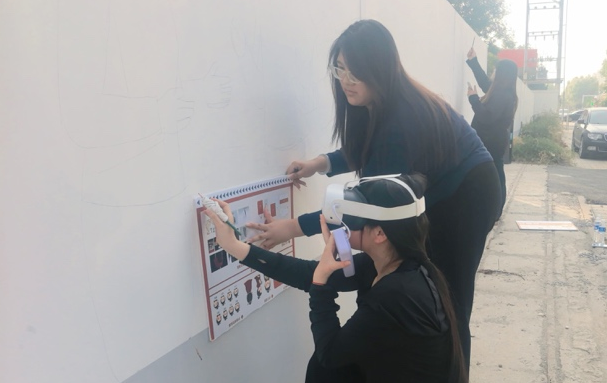 拓界育美，绘就校地共生新画卷｜保定理工学院以百米墙绘搭建城市文化特色阵地